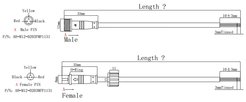M12-connector-DRAWING-3pin