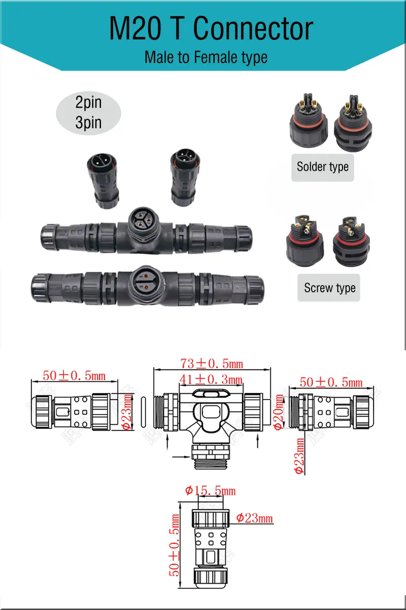 M20-T-connector