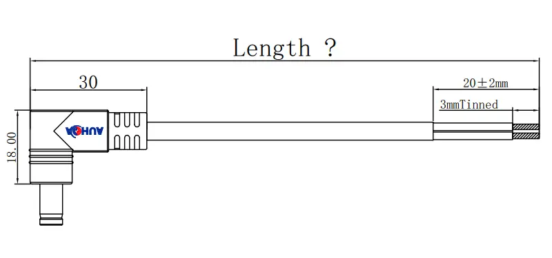 DC 90 Connector DRAWING