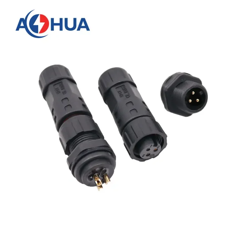 M12 Panel Connector 3pin 1