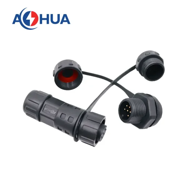 M12 Panel Connector 6pin 2