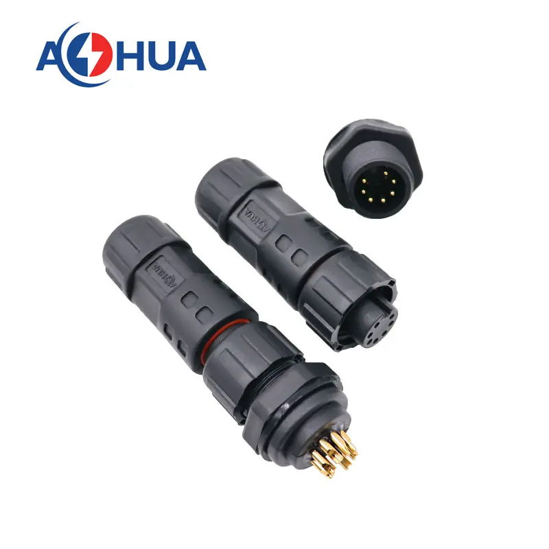 M12 Panel Connector 7pin 1