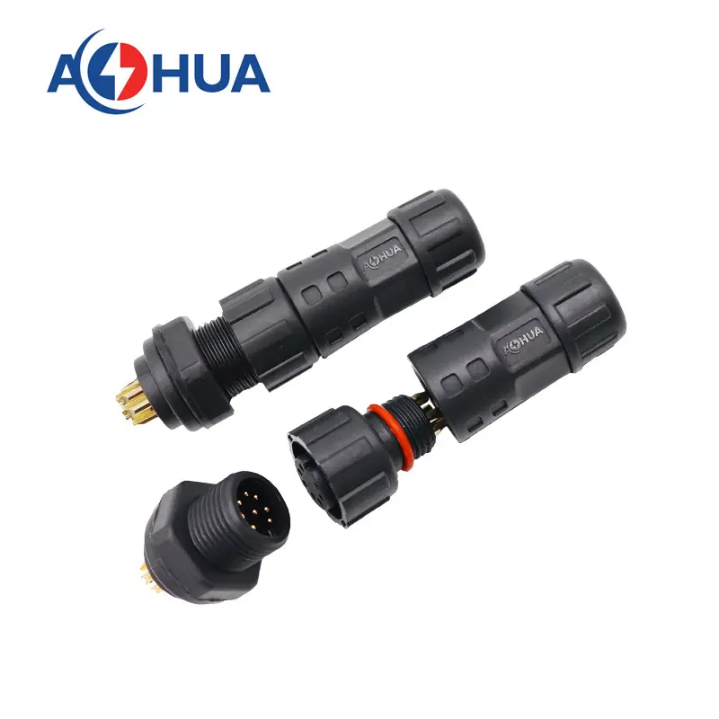 M12 Panel Connector 8pin 2