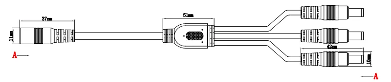 1 to 3 DC Cable Splitter