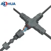 X type M20 2 pin cable connector quick push wire waterproof connector