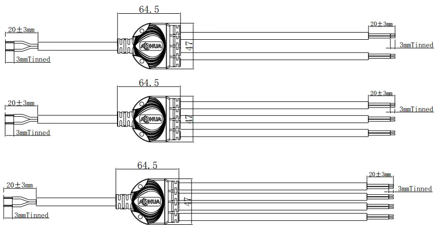 New design wire connector splitter waterproof distributor cable splitter Y type cable connector