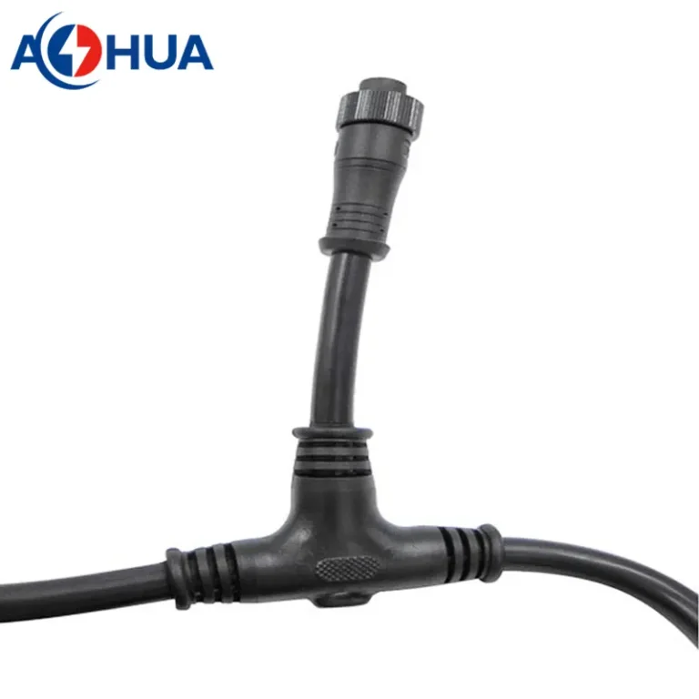 T type splitter waterproof connector M12 connector