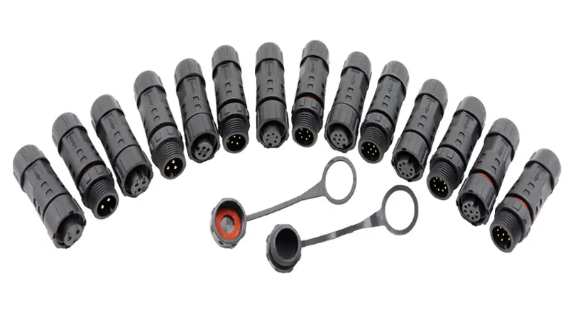 M12-inline-assembly-waterproof-male-female-connector