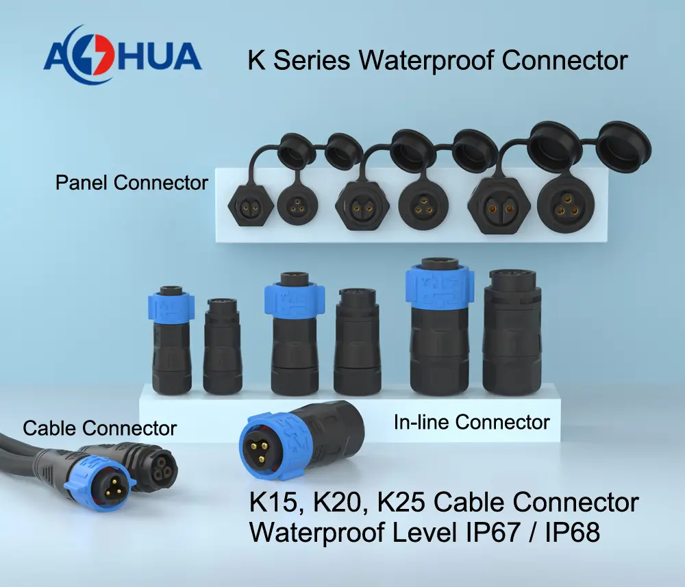 AHUA-waterproof-connector-K-Series-Waterproof-Connector