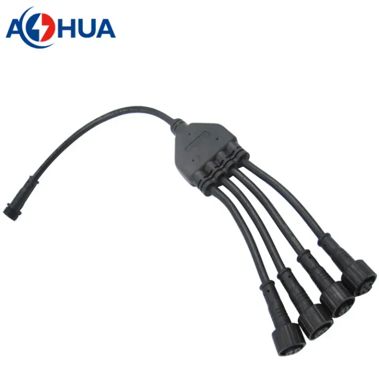 Y type waterproof wire splitters connectors