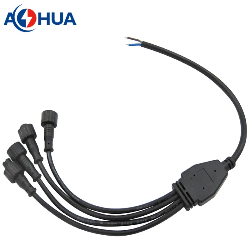 M12-2pin-1-to-4-waterproof-y-type-connectors