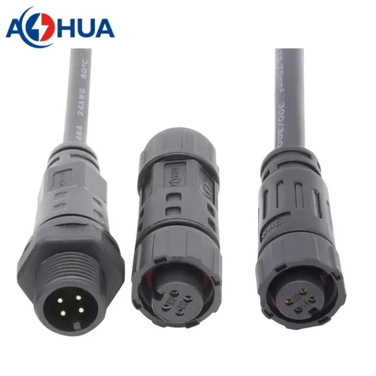 M12 panel waterproof connectors