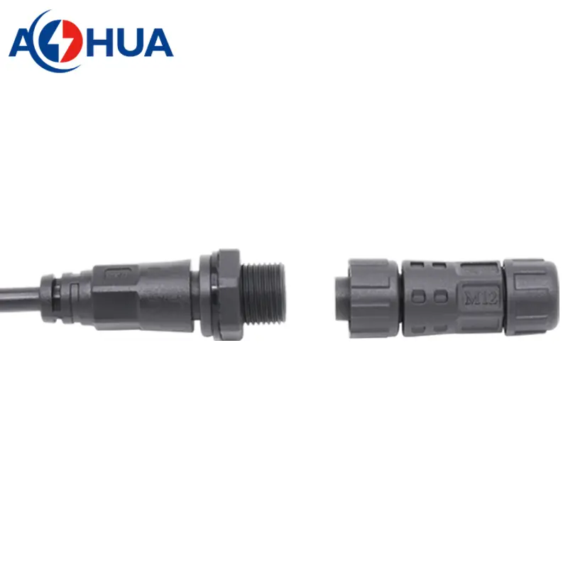 M12-waterproof-wire-panel-connector