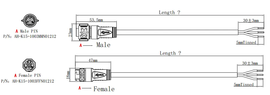 K15 connector DRAWING
