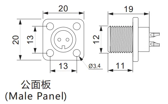 M12 connector AHUA (2)