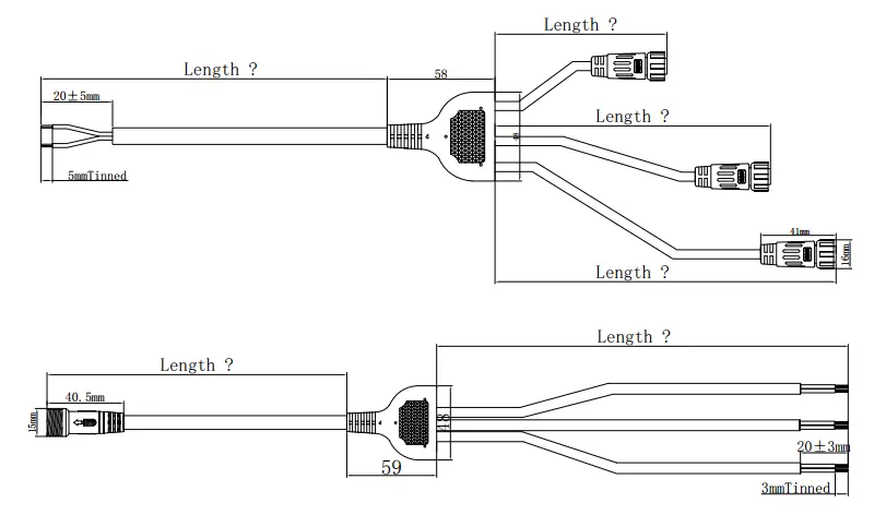 1 to 3 connectors