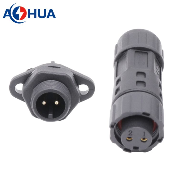 M12-2pin-connector-panel-type